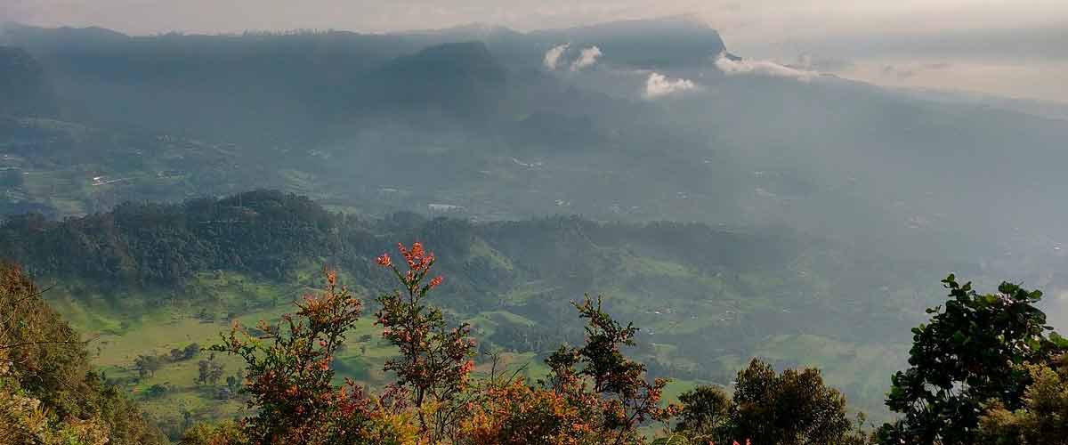 Vista desde uno de los miradores del parque Chicaque